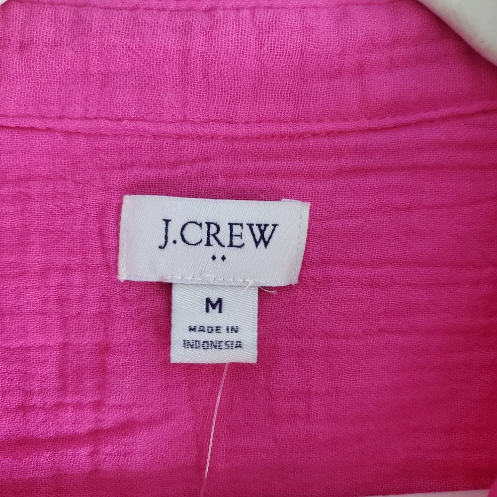 J. Crew Double-Gauze Button-up Shirt Size Medium NWT